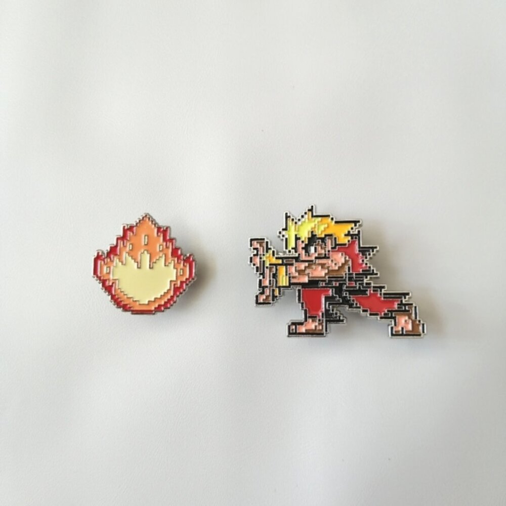 ??2 20$ Street Fighter Ken Enamel Pin NWOT